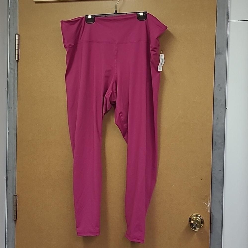 Old Navy Size 3X Fuschia Pink High Rise Leggings
